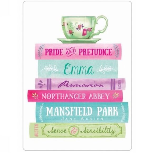 Jane Austen Books Magnet - Picture 2 of 2